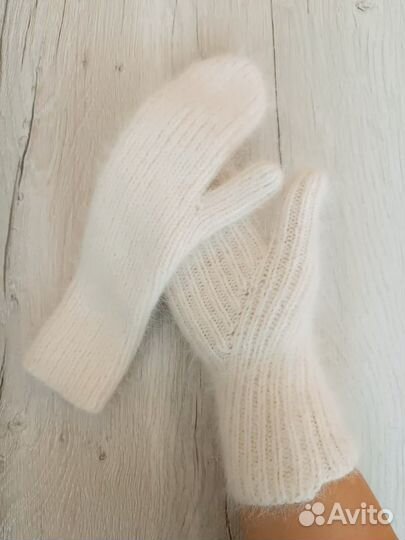 Варежки вязаные р-р 6.5-7.5