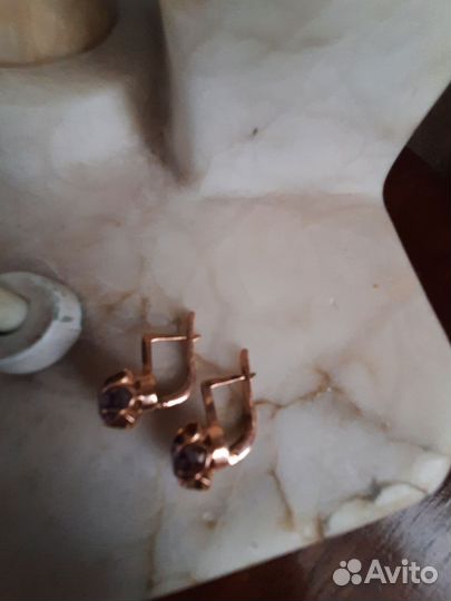 Золотые серьги СССР