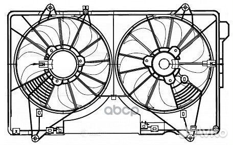 Вентилятор mazda CX-5 11- радиатора (с кожухом