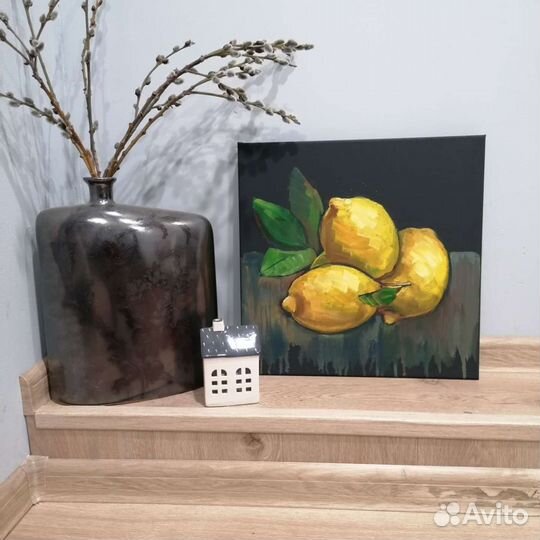 Картина с лимонами