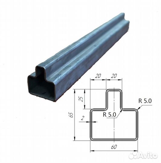 Откатные ворота 3,5х2 Т-профиль 