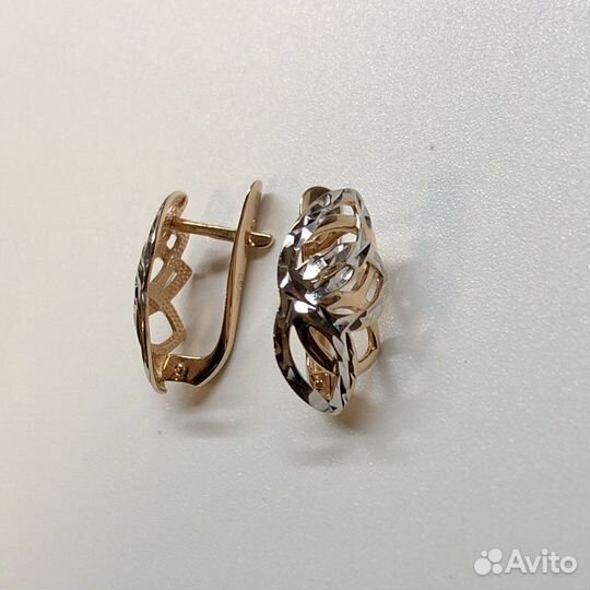 Золотые серьги 585 пробы