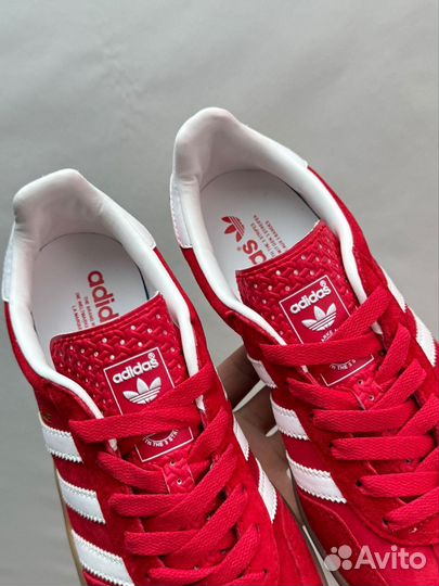 Adidas Gazelle red scarlet cloud white