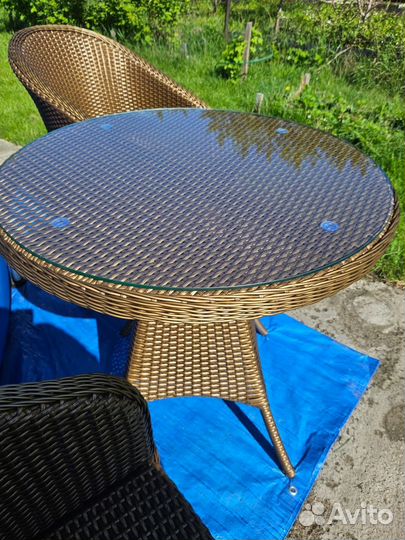 Комплект мебели для сада ротанг