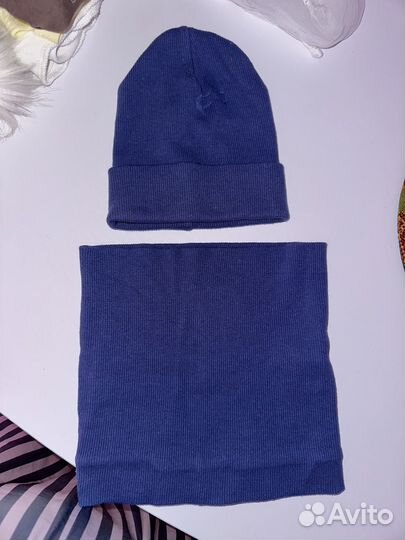Шапка и снуд детский