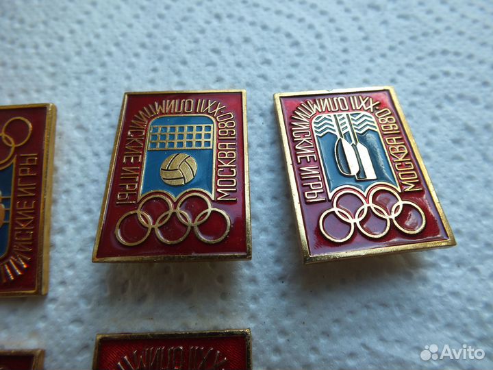 Значки СССР. Олимпиада 80. Спорт