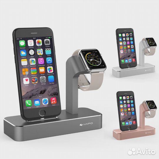 Ivapo подставка для iPhone и часов Apple Watch
