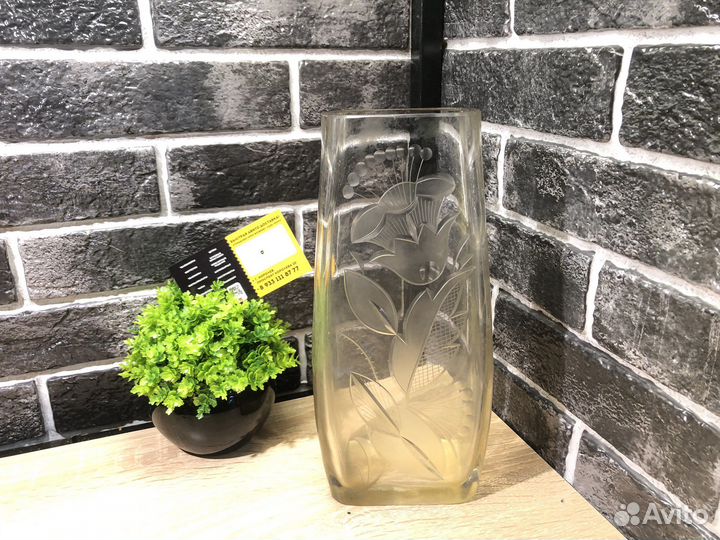К.2047 Ваза стекло плоская