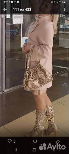 Пальто цвет пудра