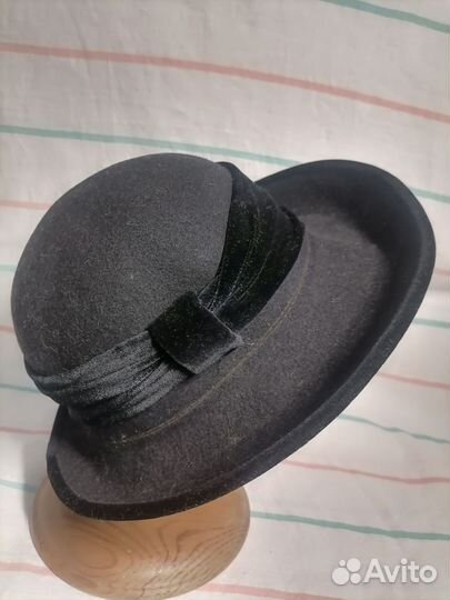 Шляпа женская фетровая с полями