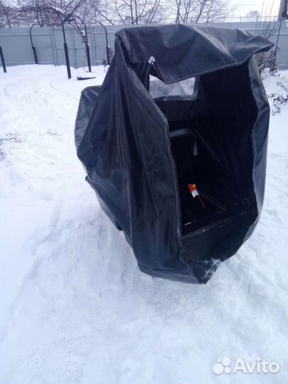 Зимняя палатка на волокушах