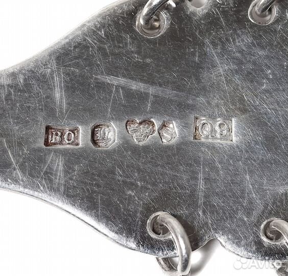 Серебряный сервировочный нож-лопатка. Швеция, 1966