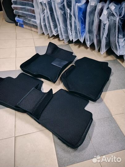 Ева/Eva коврики 3D с бортами Nissan X-Trail I Т 30