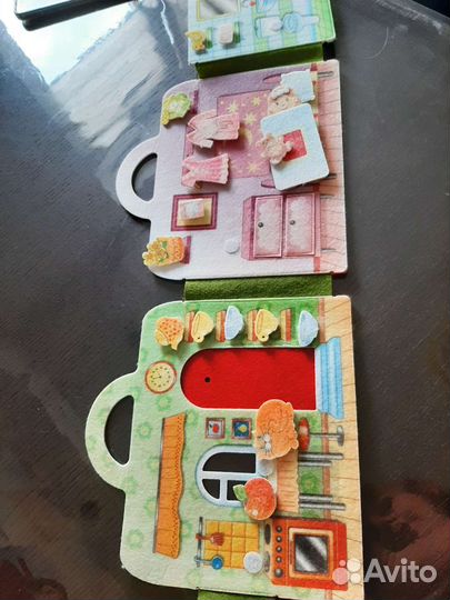 Развивающие игрушки кукольный домик из фетра