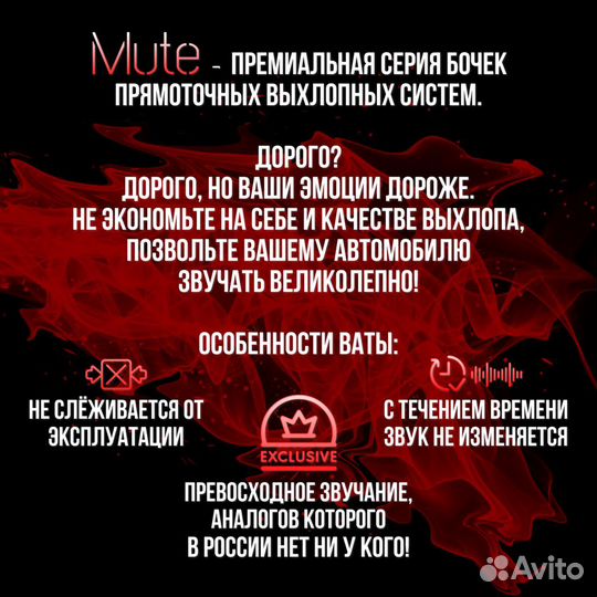 Топовый выхлоп Киа Спектра Mute SS