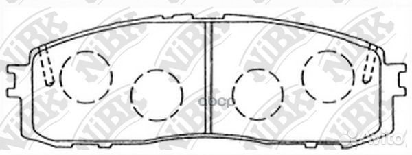 Колодки тормозные дисковые задн. toyota Century