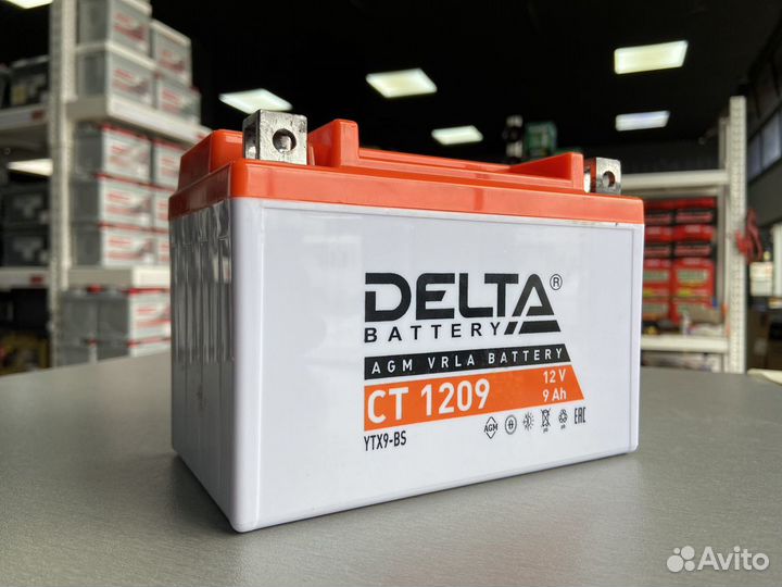 Аккумулятор Delta ст 1209 (YTX9-BS)