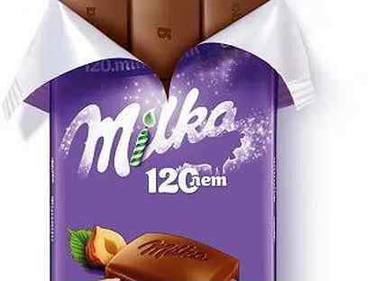Шоколад Милка молочный с дробленым фундуком 85г/20