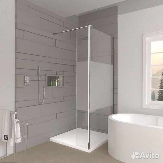 Стеклянные перегородки в душевую на заказ