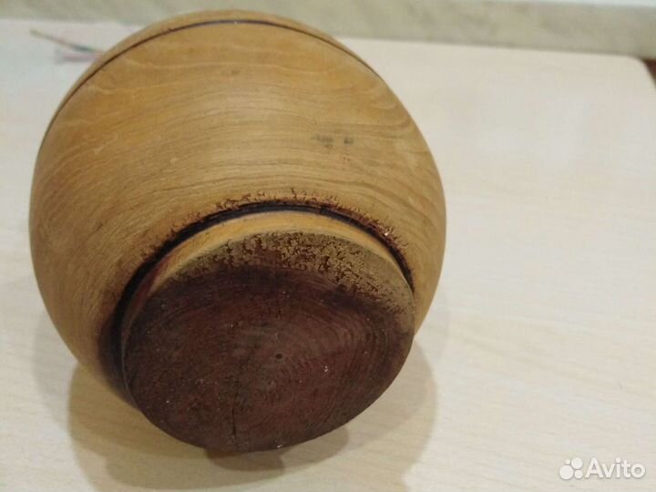 Деревянная ваза ручной работы