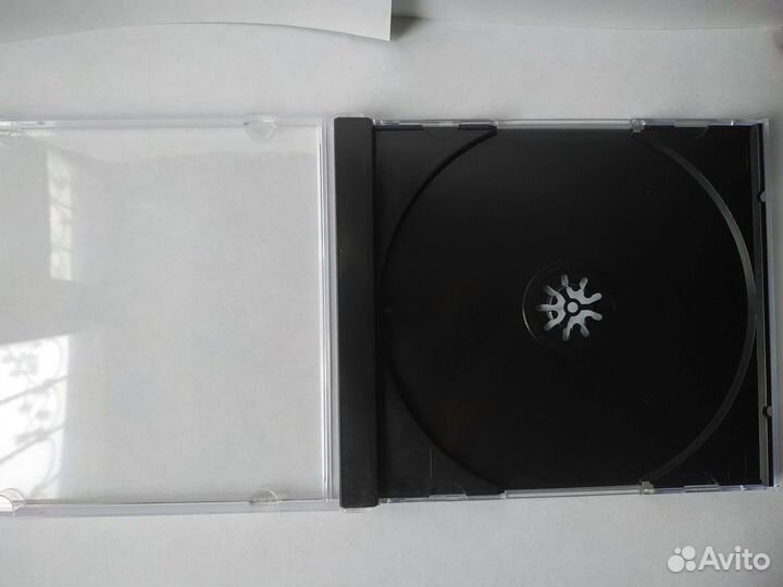 Коробочки CD box черные(50 шт) Тайвань