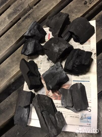 Древесный уголь в мешках 9 кг 45л