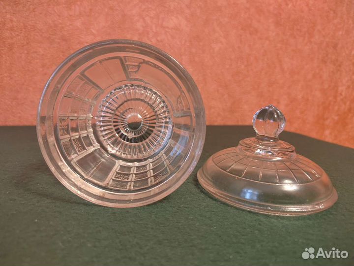 Сахарница (Царизм/Номерная/линза/с окном под герб