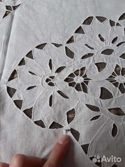 Наволочка накидка на подушку старинная шитье