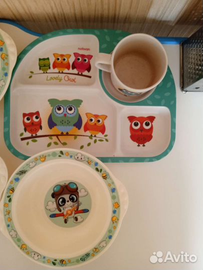 Набор детской столовой посуды бу