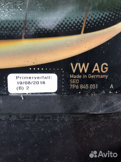 Стекло заднее Фольксваген туарег