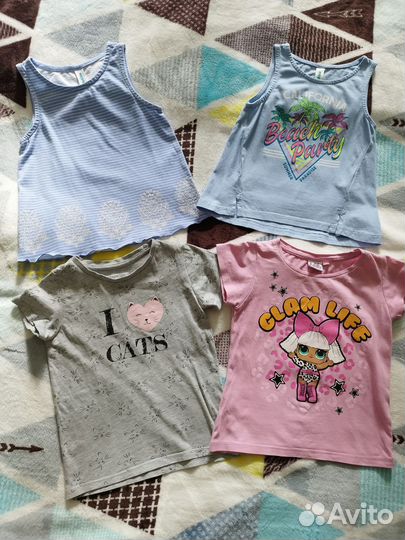 Пакет летней одежды для девочки 92, 98, 104