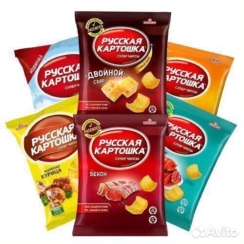 Опт - Чипсы Русская Картошка Ассорти 80г