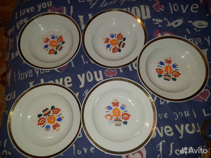 Тарелки суповые СССР, винтаж