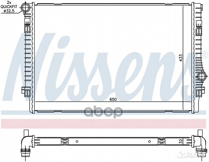 Радиатор 65302 Nissens