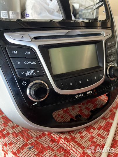 Магнитола штатная хендай солярис