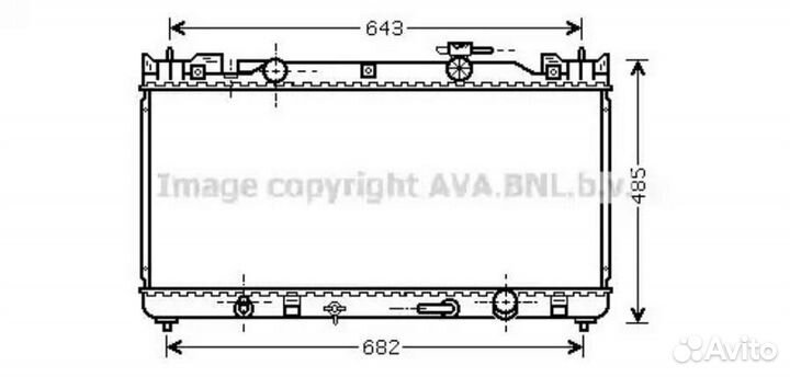 Радиатор охлаждения Тойота Камри 30