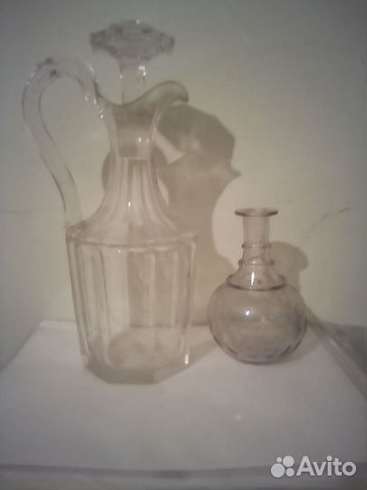 Графин старинный,рюмки,фужеры
