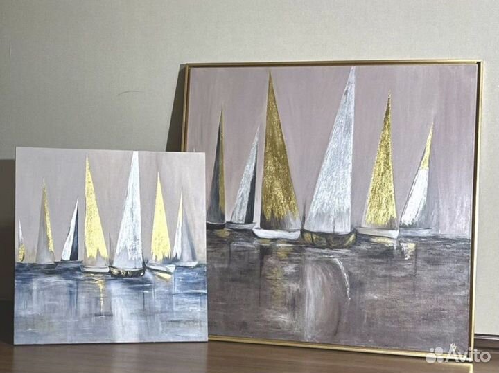 Интерьерная картина с поталью 