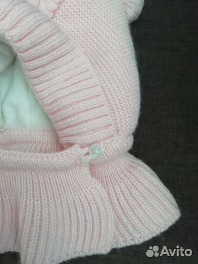 Зимняя шапочка на малышку