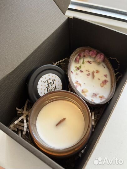 Подарочный набор, свечи ручной работы