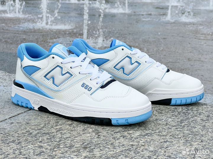 New Balance 550 UNC White University Blue