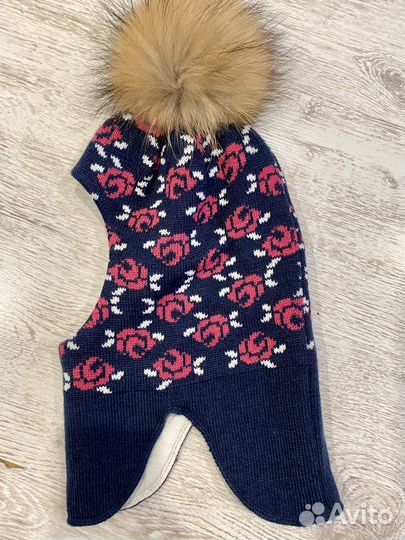 Шапка зимняя для девочки 48 50