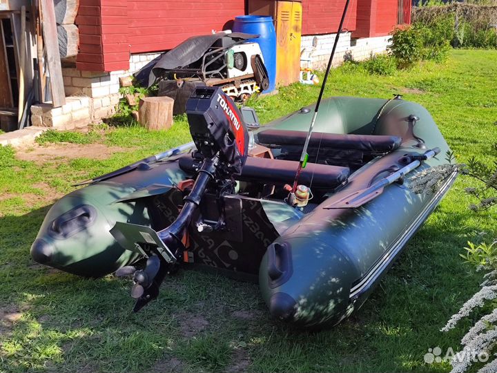 Комплект пвх лодка, Мотор Tohatsu, эхолот