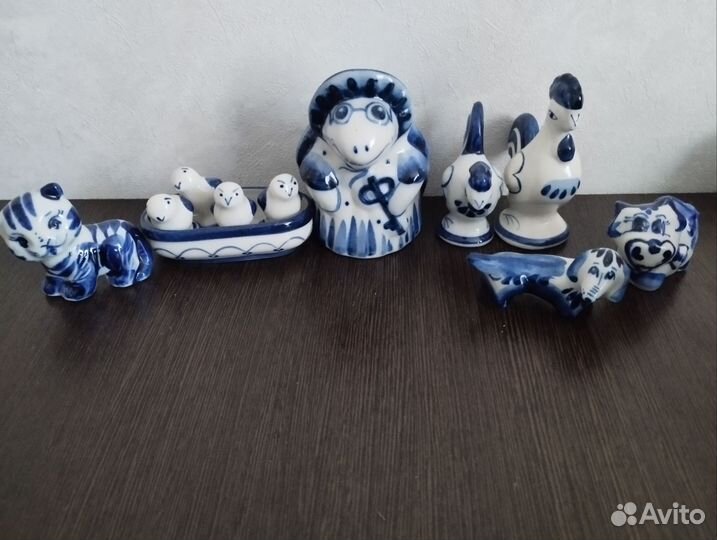 Фигурки гжель СССР