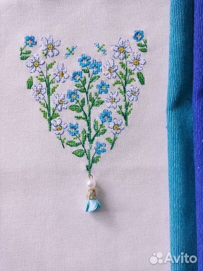 Готовая вышивка крестом, ручная работа