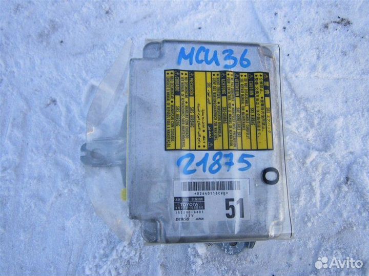 Блок управления airbag Toyota Harrier MCU36 1MZ-FE