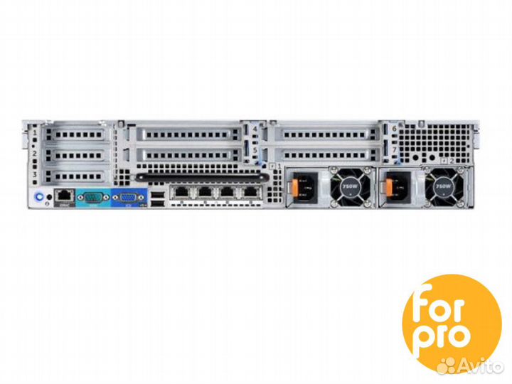 Сервер dell R720 8SFF 2xE5-2650v2 160GB, H710