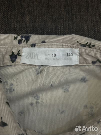 Рубашка zara для девочки
