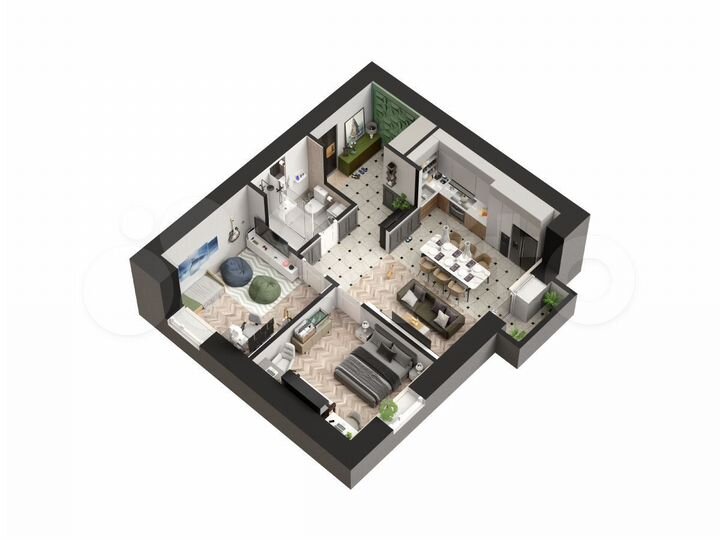 2-к. квартира, 61,5 м², 20/20 эт.