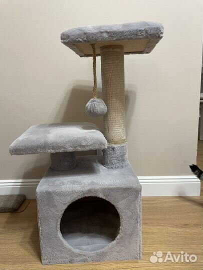 Домик для кошки с когтеточкой бесплатно